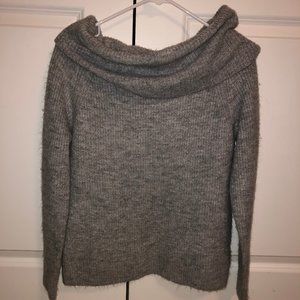 Forever 21 Gray Off-the-Shoulder Top